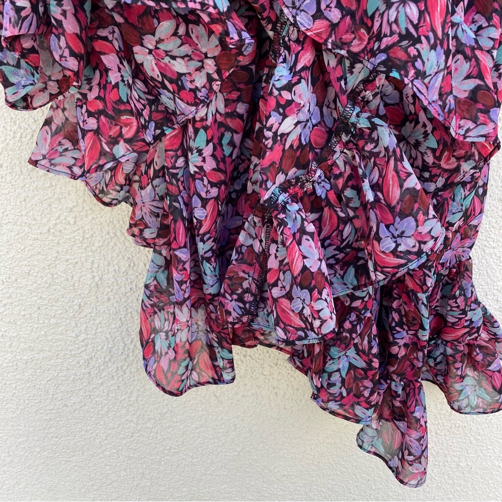 MISA - Floral Long Sleeve Dress - Picture 6 of 14
